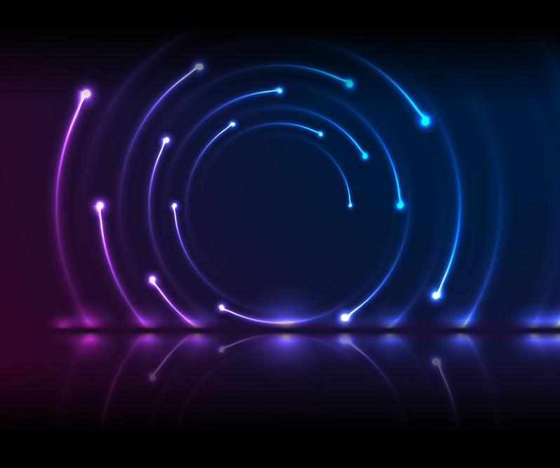 365 26 blue purple neon swirl spiral reflection