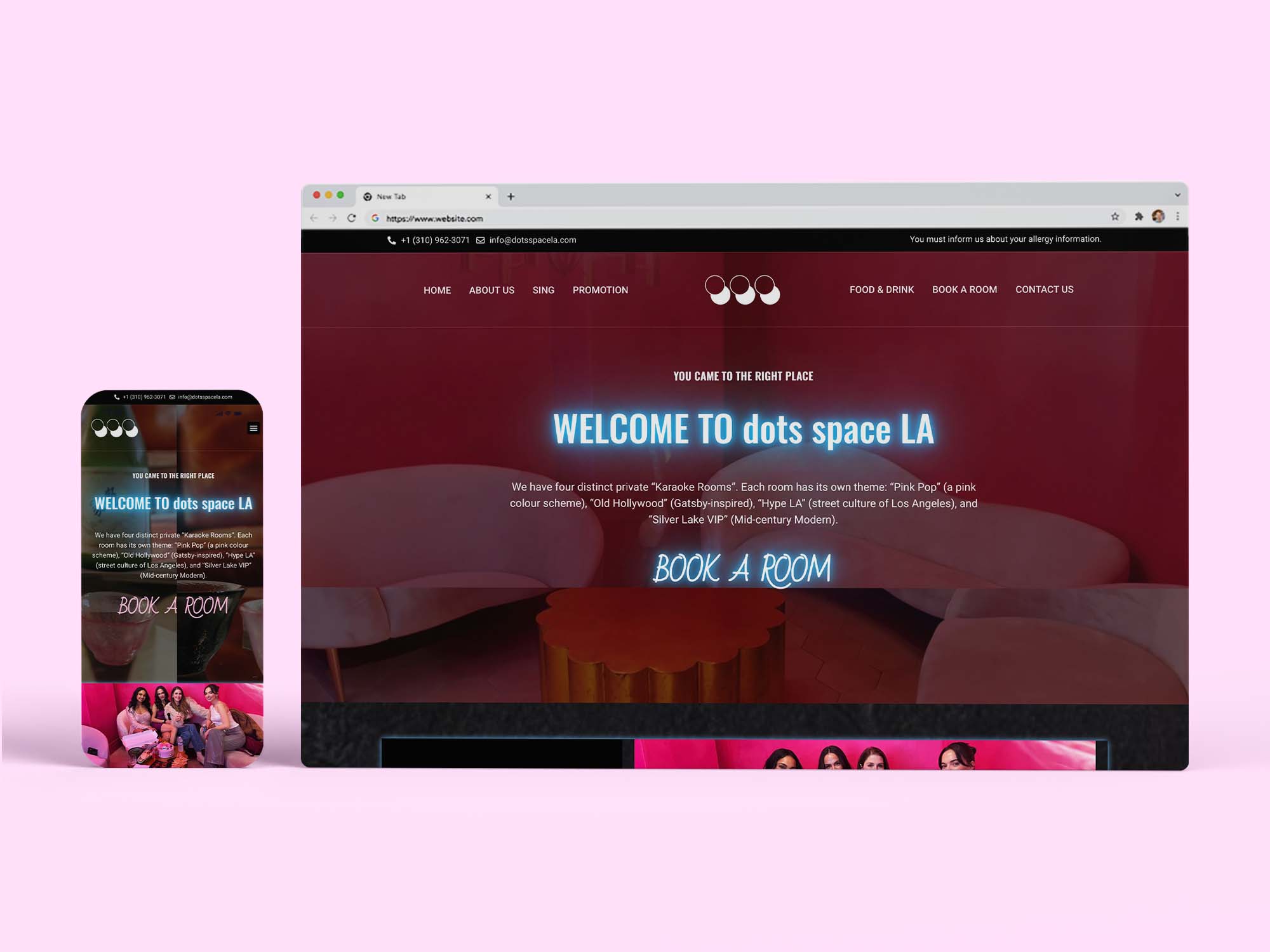 dotsspacela Browser Mockups