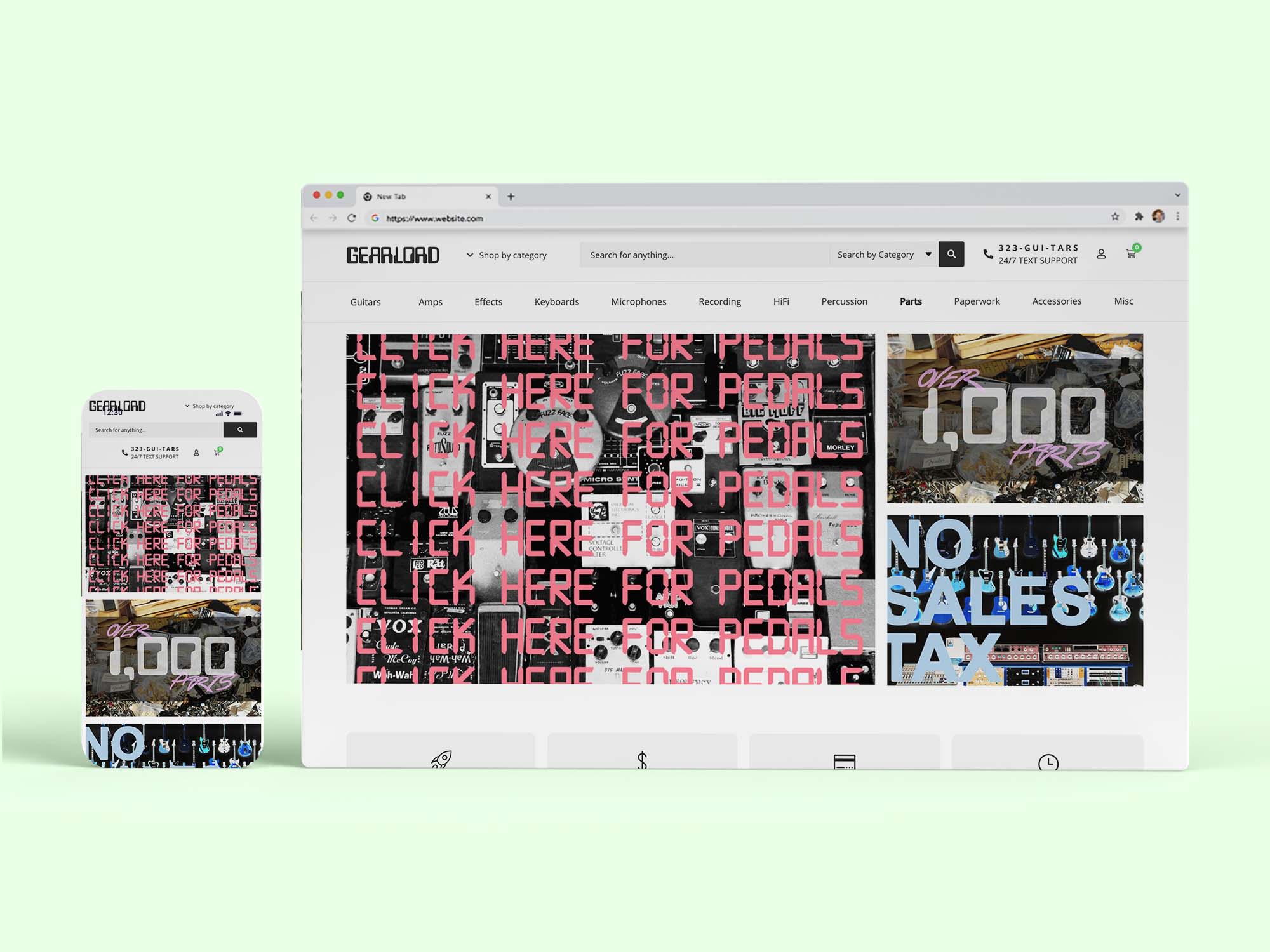 gearlord Browser Mockups 2