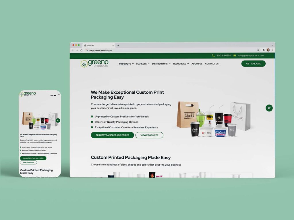 greenoproducts Browser Mockups
