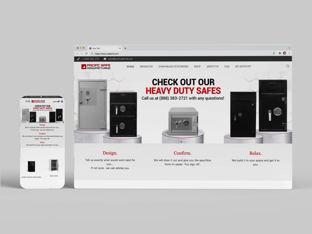 pacificsafemfg Browser Mockups